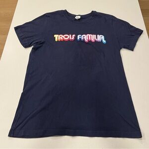 Bella Canvas Men’s Tee - Navy Blue with Trois Familia (Los Angeles Restaurant)